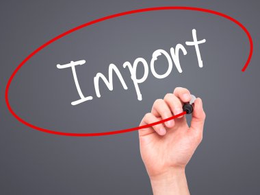 Adam el alma ile siyah kalemi görsel ekranda yazma.