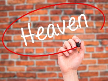 Adam el cennet ile siyah kalemi görsel ekranda yazma.