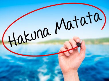 Adam el Hakuna Matata yazma (Swahili ifade; 