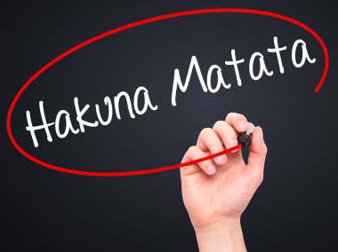 Adam el Hakuna Matata yazma (Swahili ifade; 