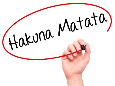 Adam el Hakuna Matata yazma (Swahili ifade; 