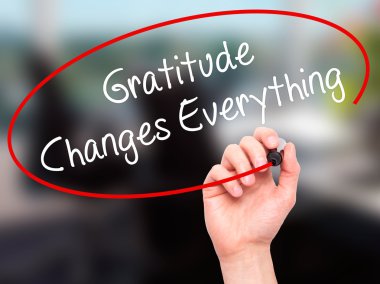 Adam el Şükran değişiklikleri her şey siyah kalemi ile yazma 