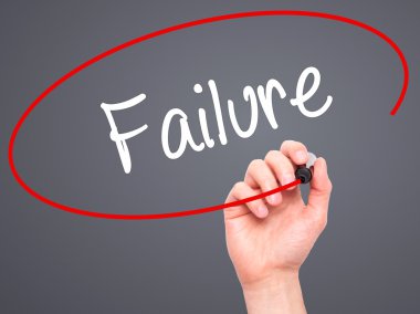 Adam el yazma hatası ile siyah kalemi görsel ekranda