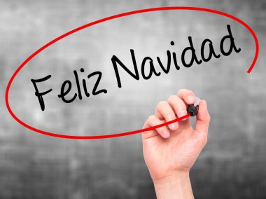 Adam el Feliz Navidad (neşeli Noel içinde İspanyolca) zekâ yazma