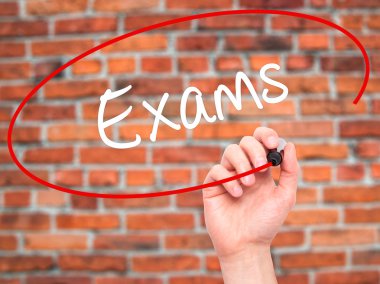 Adam el sınavları ile siyah kalemi görsel ekranda yazma.