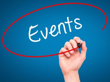 Adam el olaylarını siyah kalemi ile görsel ekranda yazma.