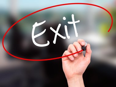 Adam el çıkış ile siyah kalemi görsel ekranda yazma.