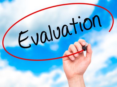 Adam el değerlendirme ile siyah kalemi görsel ekranda yazma.