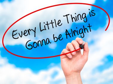 Adam el her küçük şey yazma gonna be Alright bla ile
