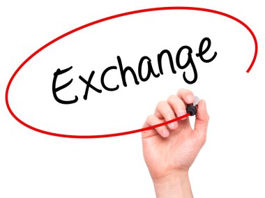 Adam el Exchange ile siyah kalemi görsel ekranda yazma.