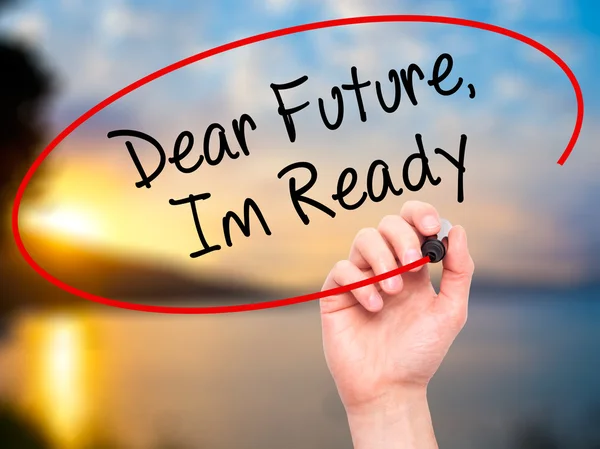 El yazma sevgili gelecek, Im hazır Görs üzerinde siyah kalemi ile adam