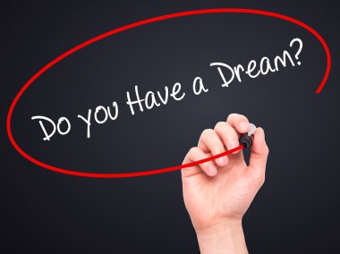 Adam el yazma bir rüya mı? visua üzerinde siyah kalemi ile