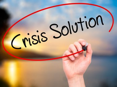 Adam el kriz çözüm ile siyah kalemi görsel scr yazma.