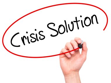 Adam el kriz çözüm ile siyah kalemi görsel scr yazma.