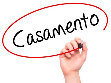 Adam el Casamento (Portekizce düğün) siyah ma ile yazma