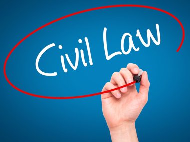 Adam el medeni hukuk ile siyah kalemi görsel ekranda yazma.