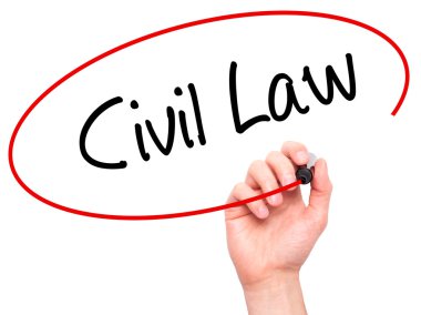 Adam el medeni hukuk ile siyah kalemi görsel ekranda yazma.