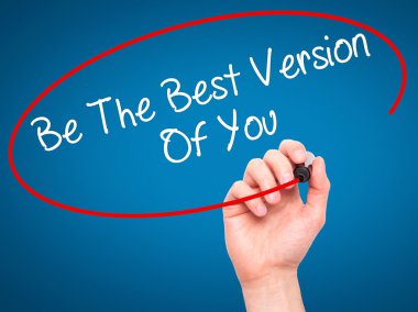 Adam el ile siyah kalemi olmak en iyi sürüm Of You yazma