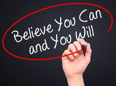 Adam el inanıyorum yapabilirsin ve yapacaksın siyah kalemi ile yazma 