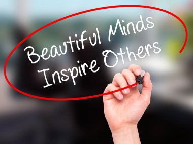 Adam el güzel kafasında ilham diğerleri ile siyah marke yazma