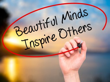 Adam el güzel kafasında ilham diğerleri ile siyah marke yazma