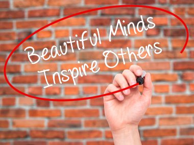 Adam el güzel kafasında ilham diğerleri ile siyah marke yazma