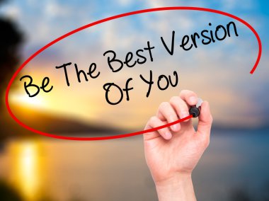 Adam el ile siyah kalemi olmak en iyi sürüm Of You yazma