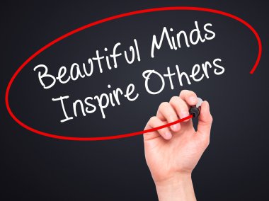 Adam el güzel kafasında ilham diğerleri ile siyah marke yazma