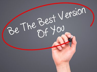 Adam el ile siyah kalemi olmak en iyi sürüm Of You yazma