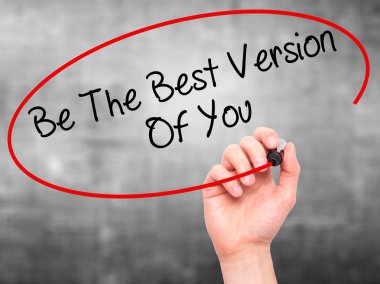 Adam el ile siyah kalemi olmak en iyi sürüm Of You yazma