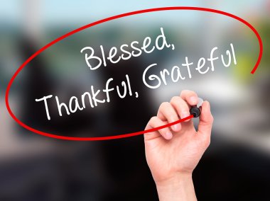 Adam el mübarek müteşekkir minnettar siyah kalemi ile yazma