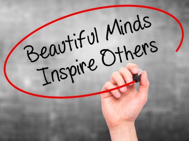 Adam el güzel kafasında ilham diğerleri ile siyah marke yazma