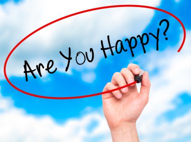 Dostum el yazma mutlu musun? siyah kalemi ile görsel scre üzerinde