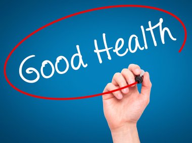 Görsel ekran siyah kalemi ile el yazma iyi sağlık dostum