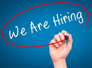 El yazma visual scre üzerinde siyah kalemi ile işe vardır dostum