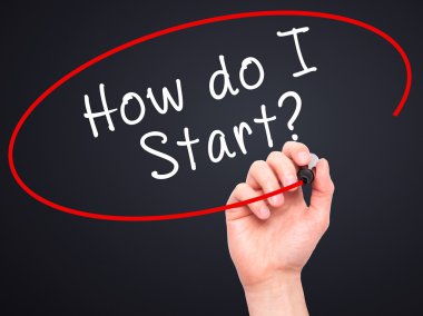 Nasıl yapmak ı başlamak el yazma adamım? görsel scr üzerinde siyah kalemi ile