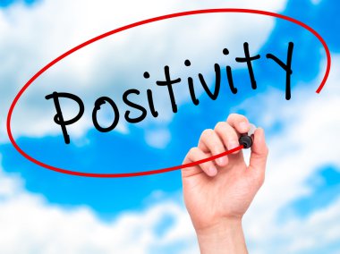 Adam el pozitifliği ile siyah kalemi görsel ekranda yazma.