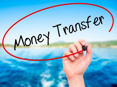 Havale ile siyah kalemi görsel scr yazma adam el