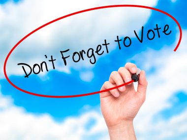 Adam el unutma oy ile siyah kalemi visua üzerinde yazma