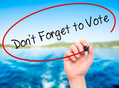 Adam el unutma oy ile siyah kalemi visua üzerinde yazma