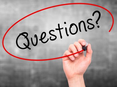 Adam el soru yazma? görsel ekran ile siyah kalemi