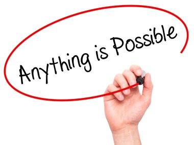 Bir şey yazıyor adam el visua üzerinde siyah kalemi ile mümkündür