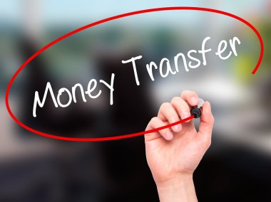 Havale ile siyah kalemi görsel scr yazma adam el