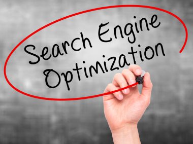 Adam el ile siyah kalemi yazma arama motoru optimizasyonu