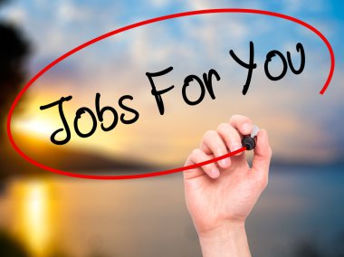 Adam el işleri sizin için görsel ekranda siyah kalemi ile yazma