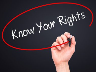 Adam el biliyorum Sayın hakları ile siyah kalemi görsel sc yazma.