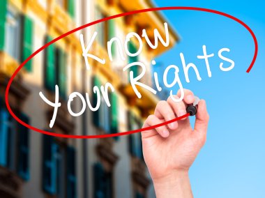 Adam el biliyorum Sayın hakları ile siyah kalemi görsel sc yazma.