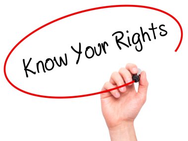 Adam el biliyorum Sayın hakları ile siyah kalemi görsel sc yazma.