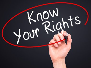 Adam el biliyorum Sayın hakları ile siyah kalemi görsel sc yazma.