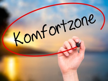 Adam el Komfortzone (Almanca konfor bölgesi) bla ile yazma